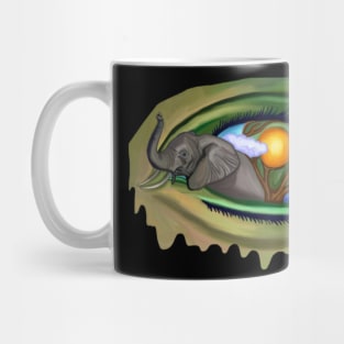 Elephant in Sahara Eye Mug